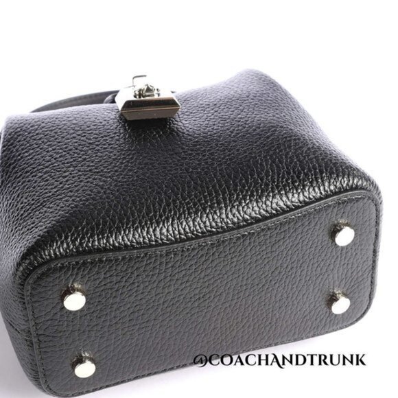 2 Pc KATE SPADE Black Italian Leather Remedy Bag & Cabana Dot Card Case NWT - Picture 5 of 11